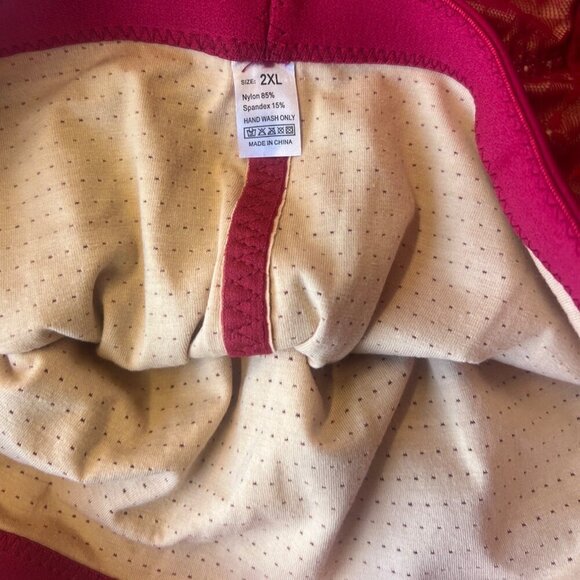 Butt Lifter Body Shaper Shorts Red lace Faja Size XXL - Picture 9 of 14